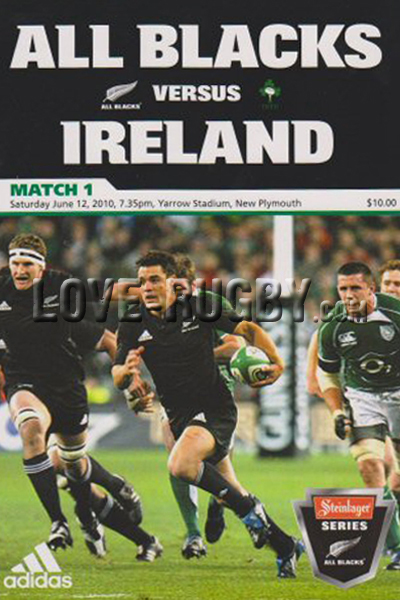 2010 New Zealand v Ireland  Rugby Programme